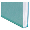 Expanding Recycled Heavy Pressboard Folders, 1/3-cut Tabs: Assorted, Letter Size, 1" Expansion, Blue, 25/box