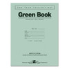 Green Books Exam Books, Wide/legal Rule, Green Cover, 11 X 8.5, 8 Sheets