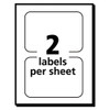 Flexible Adhesive Name Badge Labels, 3.38 X 2.33, White/blue Border, 40/pack Flexible Adhesive Name Badge Labels, 3.38 X 2.33, White/blue Border, 40/pack
