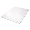 Economat All Day Use Chair Mat For Hard Floors, 45 X 53, Rectangular, Clear