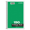 Coil-lock Wirebound Notebooks, 3 Subject, Medium/college Rule, Randomly Assorted Covers, 9.5 X 6, 150 Sheets Coil-lock Wirebound Notebooks, 3 Subject, Medium/college Rule, Randomly Assorted Covers, 9.5 X 6, 150 Sheets