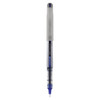 Vision Needle Roller Ball Pen, Stick, Fine 0.7 Mm, Blue Ink, Silver Barrel, Dozen