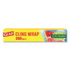Clingwrap Plastic Wrap, 200 Square Foot Roll, Clear Clingwrap Plastic Wrap, 200 Square Foot Roll, Clear