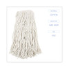 Cut-end Wet Mop Head, Cotton, No. 32, White, 12/carton Cut-end Wet Mop Head, Cotton, No. 32, White, 12/carton