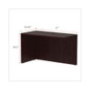 Alera Valencia Series Reversible Return/bridge Shell, 47 1/4w X 23 5/8d X 29 1/2h, Mahogany