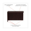 Alera Valencia Series Reversible Return/bridge Shell, 47 1/4w X 23 5/8d X 29 1/2h, Mahogany