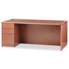 10700 Series Single Pedestal Desk With Full-height Pedestal On Left, 72" X 36" X 29.5", Cognac
