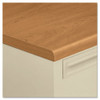 38000 Series Left Pedestal Desk, 72" X 36" X 29.5", Harvest/putty 38000 Series Left Pedestal Desk, 72" X 36" X 29.5", Harvest/putty