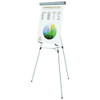 Telescoping Tripod Display Easel, Adjusts 38" To 69" High, Metal, Silver Telescoping Tripod Display Easel, Adjusts 38" To 69" High, Metal, Silver