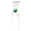Telescoping Tripod Display Easel, Adjusts 38" To 69" High, Metal, Silver Telescoping Tripod Display Easel, Adjusts 38" To 69" High, Metal, Silver