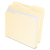 Double Stuff File Folders, 1/3-cut Tabs: Assorted, Letter Size, 1.5" Expansion, Green, 50/pack