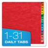 Expanding Desk File, 31 Dividers, Dates, Letter-size, Red Cover Expanding Desk File, 31 Dividers, Dates, Letter-size, Red Cover