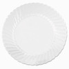 Classicware Plates, Plastic, 10.25" Dia, Clear, 18/bag, 8 Bags/carton
