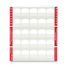 Laser Printable Index Tabs, 1/5-cut Tabs, White, 1.13" Wide, 100/pack