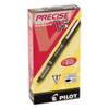 Precise V5 Roller Ball Pen, Stick, Extra-fine 0.5 Mm, Black Ink, Black Barrel, Dozen