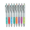 Comfort Grip Gel Pen, Retractable, Medium 0.7 Mm, Assorted Ink Colors, Silver Barrel, 8/pack Comfort Grip Gel Pen, Retractable, Medium 0.7 Mm, Assorted Ink Colors, Silver Barrel, 8/pack