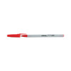 Ballpoint Pen, Stick, Medium 1 Mm, Red Ink, Gray Barrel, Dozen Ballpoint Pen, Stick, Medium 1 Mm, Red Ink, Gray Barrel, Dozen