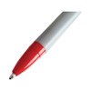 Ballpoint Pen, Stick, Medium 1 Mm, Red Ink, Gray Barrel, Dozen Ballpoint Pen, Stick, Medium 1 Mm, Red Ink, Gray Barrel, Dozen