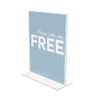 Classic Image Double-sided Sign Holder, 8 1/2 X 11 Insert, Clear