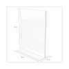 Classic Image Double-sided Sign Holder, 8 1/2 X 11 Insert, Clear