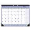 Academic Monthly Desk Pad Calendar, 21.25 X 16, White/blue/green, Black Binding/corners, 13-month (july-july): 2023 To 2024 Academic Monthly Desk Pad Calendar, 21.25 X 16, White/blue/green, Black Binding/corners, 13-month (july-july): 2023 To 2024