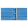 Heavy-duty Non Stick View Binder With Durahinge And Slant Rings, 3 Rings, 1.5" Capacity, 11 X 8.5, Light Blue, (5401)