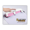 12-sheet Ez Squeeze Incourage Three-hole Punch, 9/32" Holes, Pink 12-sheet Ez Squeeze Incourage Three-hole Punch, 9/32" Holes, Pink