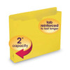 Colored File Jackets With Reinforced Double-ply Tab, Straight Tab, Letter Size, Yellow, 50/box Colored File Jackets With Reinforced Double-ply Tab, Straight Tab, Letter Size, Yellow, 50/box