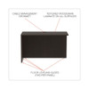 Alera Valencia Series Reversible Return/bridge Shell, 47 1/4w X 23 5/8d X 29 1/2h, Espresso