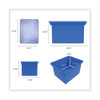 Plastic File Tote, Letter/legal Files, 18.5" X 14.25" X 10.88", Blue/clear Plastic File Tote, Letter/legal Files, 18.5" X 14.25" X 10.88", Blue/clear