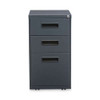 File Pedestal, Left Or Right, 3-drawers: Box/box/file, Legal/letter, Charcoal, 14.96" X 19.29" X 27.75" File Pedestal, Left Or Right, 3-drawers: Box/box/file, Legal/letter, Charcoal, 14.96" X 19.29" X 27.75"