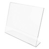 Classic Image Slanted Sign Holder, Landscaped, 11 X 8 1/2 Insert, Clear