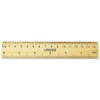 Flat Wood Ruler, Standard/metric, 6" Long Flat Wood Ruler, Standard/metric, 6" Long