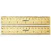 Flat Wood Ruler, Standard/metric, 6" Long Flat Wood Ruler, Standard/metric, 6" Long
