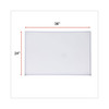 Dry Erase Board, Melamine, 36 X 24, Satin-finished Aluminum Frame