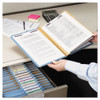 Eight-section Pressboard Top Tab Classification Folders With Safeshield Fasteners, 3 Dividers, Letter Size, Blue, 10/box