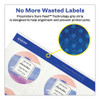 Printable Self-adhesive Permanent Id Labels W/sure Feed, 3/4" Dia, Clear, 400/pk