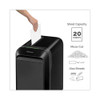 Powershred Lx220 Micro-cut Shredder, 20 Manual Sheet Capacity, Black Powershred Lx220 Micro-cut Shredder, 20 Manual Sheet Capacity, Black