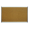Arc Frame Cork Cubicle Board, 14 X 24, Tan, Aluminum Frame