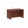 Alera Valencia Series Straight Front Desk Shell, 47.25" X 29.5" X 29.63", Medium Cherry Alera Valencia Series Straight Front Desk Shell, 47.25" X 29.5" X 29.63", Medium Cherry