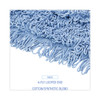 Dust Mop Head, Cotton/synthetic Blend, 48" X 5", Blue
