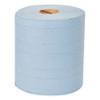 Industrial Paper Wiper, 4-ply, 11 X 15.75, Blue, 375 Wipes/roll, 2 Rolls/carton