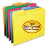 Reinforced Top Tab Colored File Folders, 1/3-cut Tabs: Assorted, Letter Size, 0.75" Expansion, Red, 100/box Reinforced Top Tab Colored File Folders, 1/3-cut Tabs: Assorted, Letter Size, 0.75" Expansion, Red, 100/box