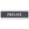 Century Series Office Sign, Office, 9 X 3, Black/silver