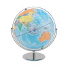 12-inch Globe With Blue Oceans, Silver-toned Metal Desktop Base,full-meridian 12-inch Globe With Blue Oceans, Silver-toned Metal Desktop Base,full-meridian