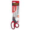 Precision Scissors, 8" Long, 3.13" Cut Length, Gray/red Straight Handle Precision Scissors, 8" Long, 3.13" Cut Length, Gray/red Straight Handle