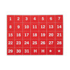 Heavy-duty Board Magnet Labels, Calendar Dates (1-31), 1" Tall, White Characters, Red Background, 35/pack Heavy-duty Board Magnet Labels, Calendar Dates (1-31), 1" Tall, White Characters, Red Background, 35/pack