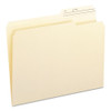 Reinforced Guide Height File Folders, 2/5-cut Printed Tabs: Right Position, Letter Size, 0.75" Expansion, Manila, 100/box