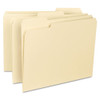 Reinforced Tab Manila File Folders, 1/3-cut Tabs: Assorted, Letter Size, 0.75" Expansion, 11-pt Manila, 100/box