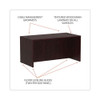 Alera Valencia Series Straight Front Desk Shell, 59.13" X 29.5" X 29.63", Mahogany Alera Valencia Series Straight Front Desk Shell, 59.13" X 29.5" X 29.63", Mahogany